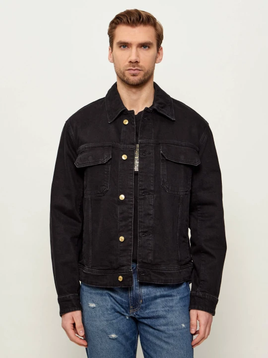 Zdjęcie produktu Armani Exchange Jeansowa kurtka | Relaxed fit czarny