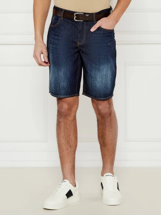 Zdjęcie produktu Armani Exchange Jeansowe szorty J65 | Slim Fit granatowy