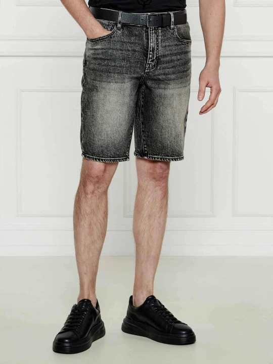 Zdjęcie produktu Armani Exchange Jeansowe szorty J65 | Slim Fit grafitowy