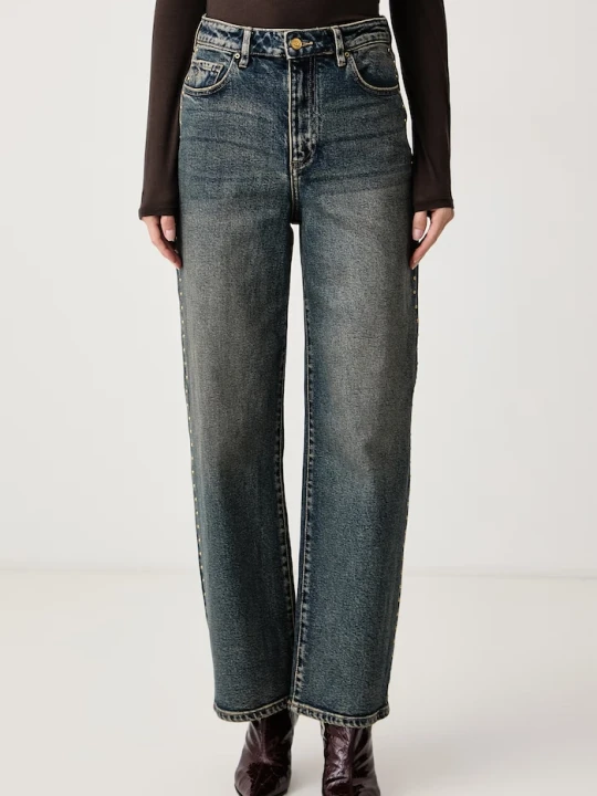 Zdjęcie produktu Armani Exchange jeansy mom fit damskie niebieski