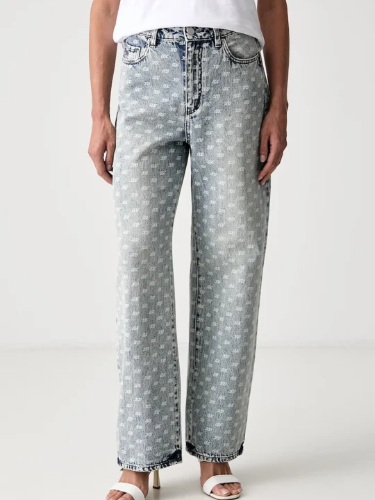 Zdjęcie produktu Armani Exchange jeansy relaxed fit damskie niebieski
