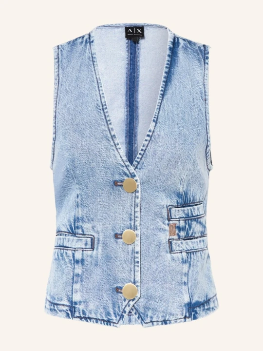 Zdjęcie produktu Armani Exchange Kamizelka Dżinsowa blau JASNONIEBIESKI