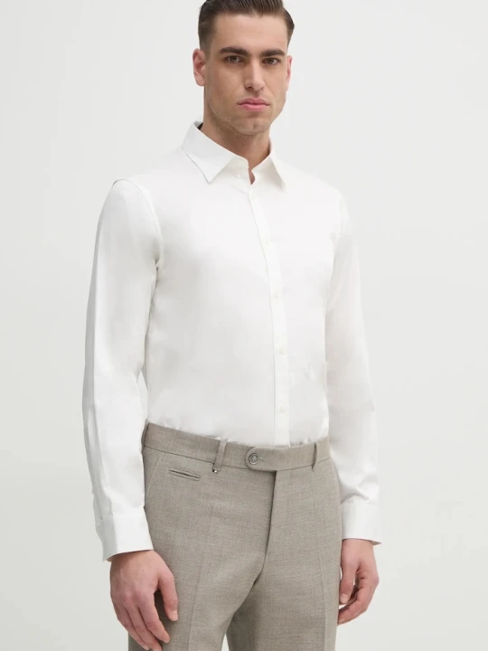 Zdjęcie produktu Armani Exchange koszula męska bawełniana z elastanem biały