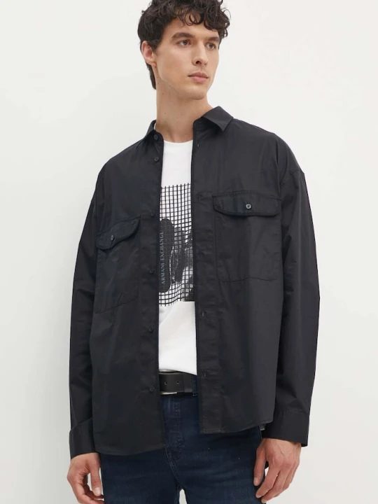 Zdjęcie produktu Armani Exchange koszula bawełniana czarny
