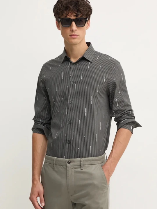 Zdjęcie produktu Armani Exchange koszula bawełniana szary