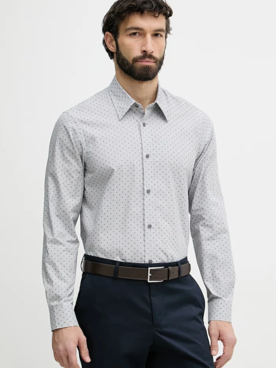 Zdjęcie produktu Armani Exchange koszula męska bawełniana szary