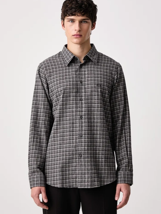 Zdjęcie produktu Armani Exchange koszula męska bawełniana szary