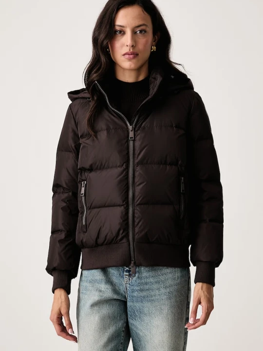 Zdjęcie produktu Armani Exchange krótka kurtka damska brązowy