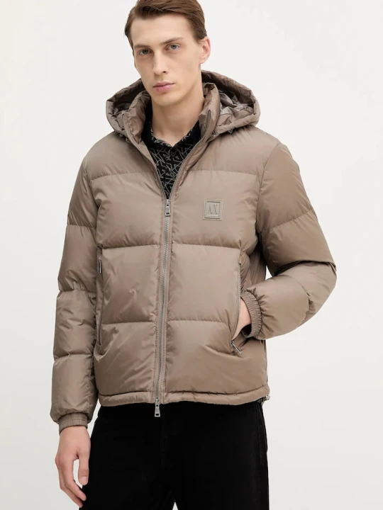 Zdjęcie produktu Armani Exchange kurtka puchowa brązowy