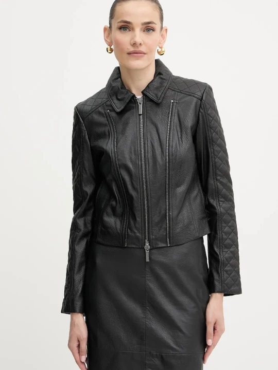 Zdjęcie produktu Armani Exchange kurtka skórzana czarny