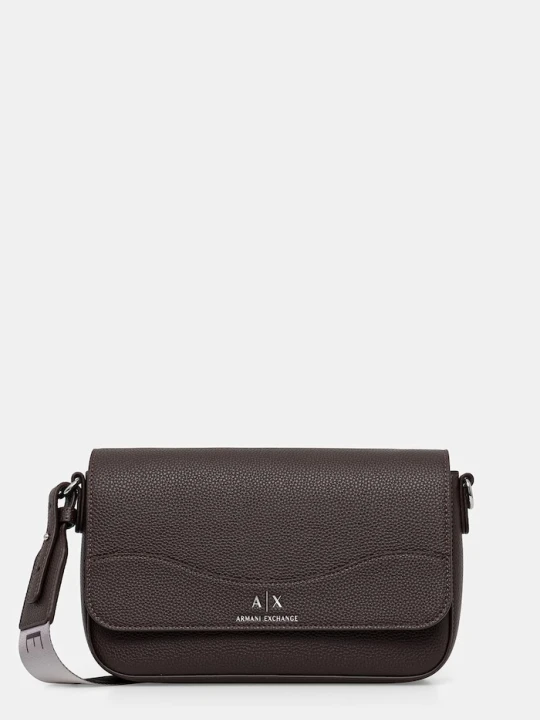 Zdjęcie produktu Armani Exchange listonoszka damska z imitacji skóry brązowy
