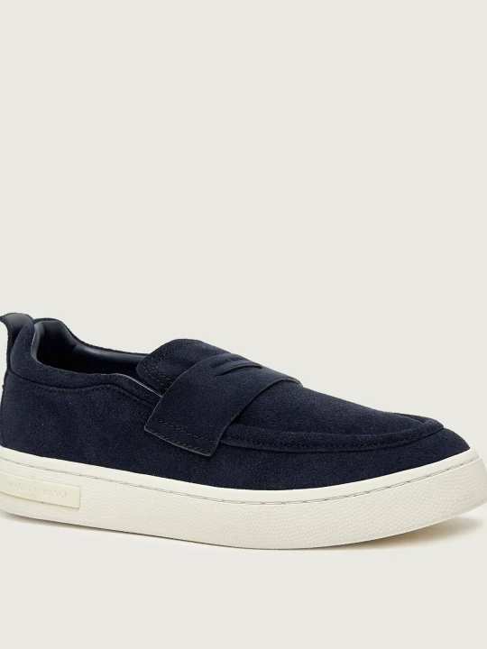 Zdjęcie produktu Armani Exchange Loafersy | zamsz granatowy