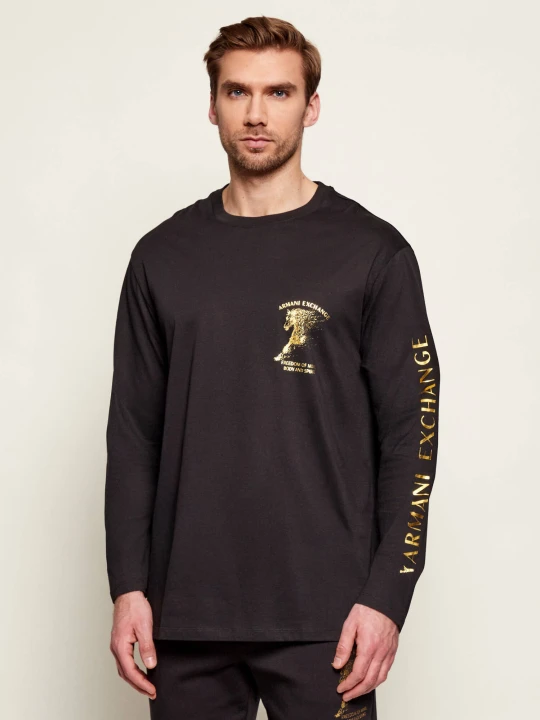 Zdjęcie produktu Armani Exchange Longsleeve | Regular Fit czarny