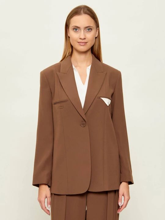 Zdjęcie produktu Armani Exchange Marynarka | Relaxed fit brązowy