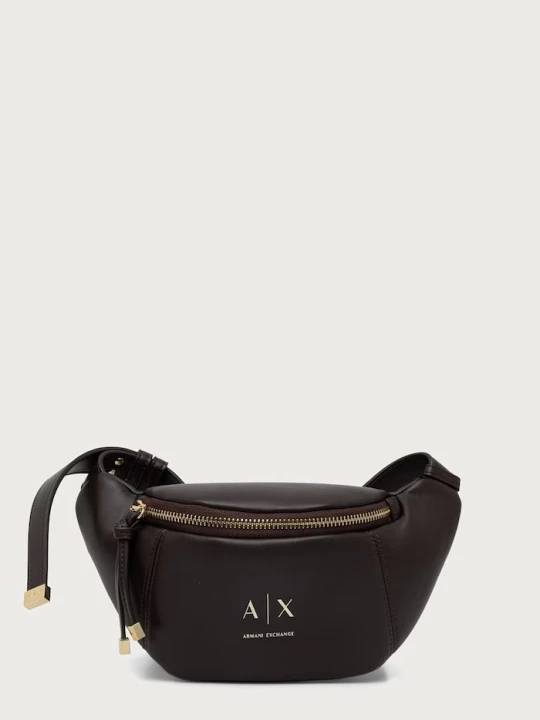 Zdjęcie produktu Armani Exchange nerka damska z imitacji skóry brązowy