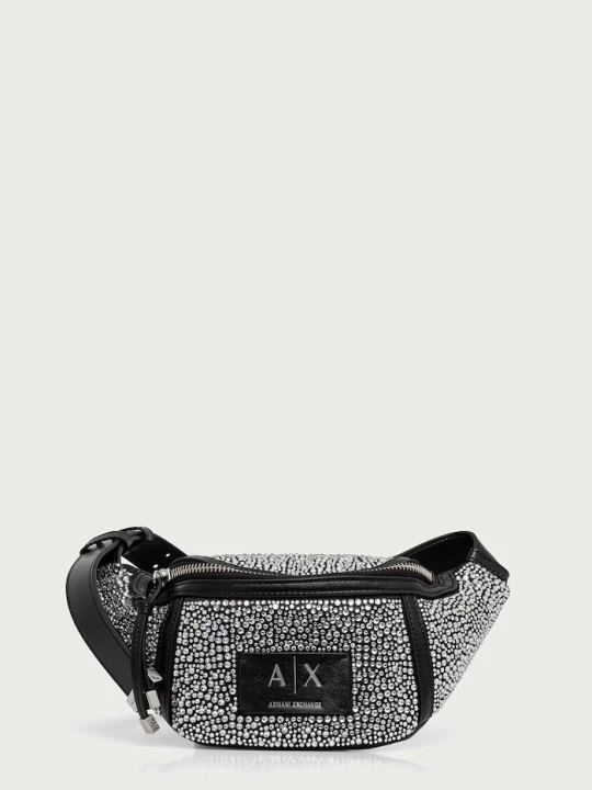 Zdjęcie produktu Armani Exchange nerka damska z imitacji skóry czarny