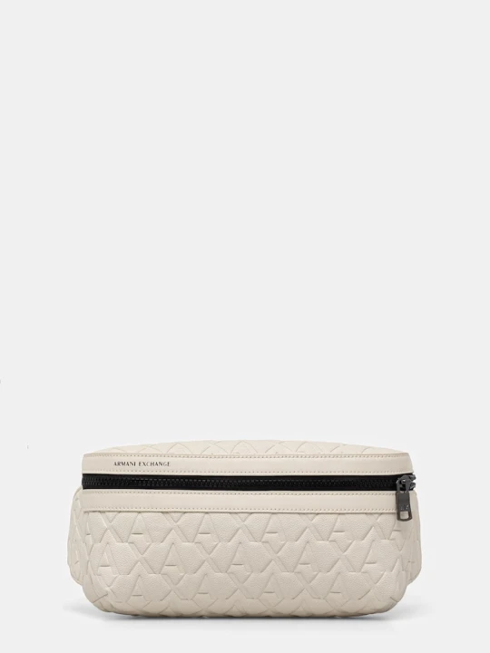 Zdjęcie produktu Armani Exchange nerka męska z imitacji skóry beżowy