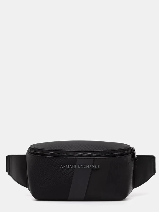 Zdjęcie produktu Armani Exchange nerka męska z imitacji skóry czarny
