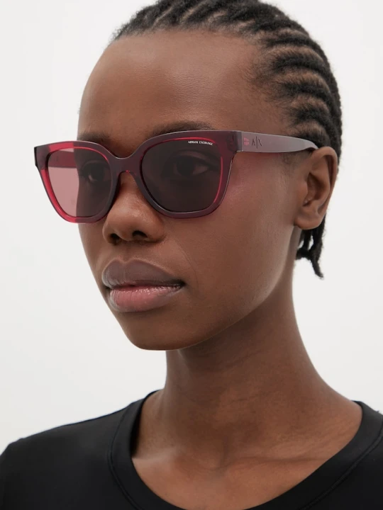 Zdjęcie produktu Armani Exchange okulary przeciwsłoneczne czerwony