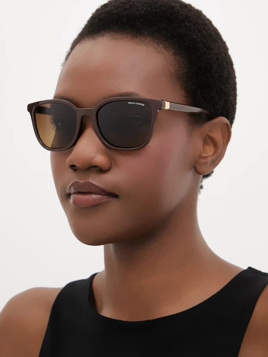 Zdjęcie produktu Armani Exchange okulary przeciwsłoneczne damskie brązowy