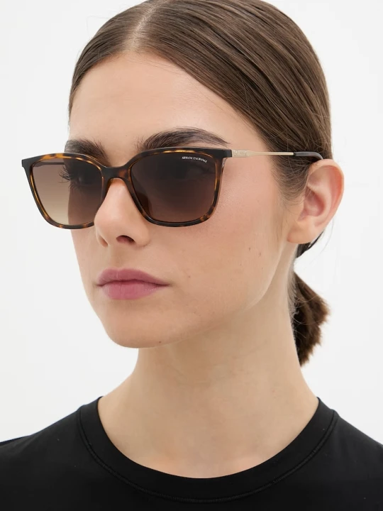 Zdjęcie produktu Armani Exchange okulary przeciwsłoneczne damskie brązowy