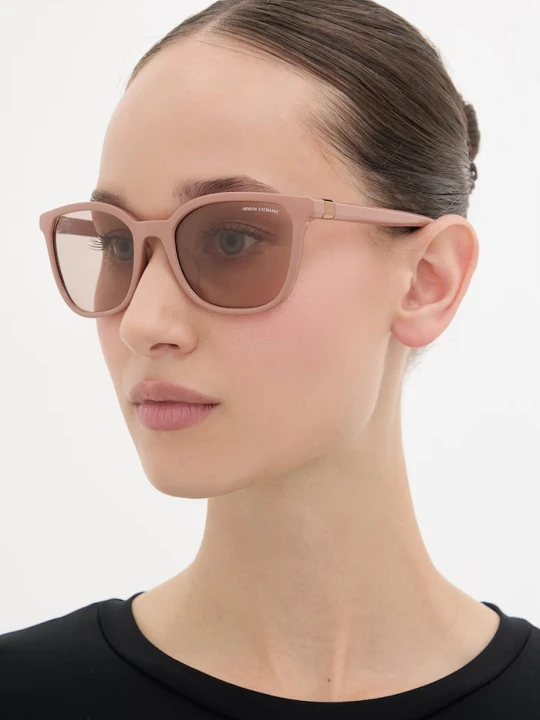 Zdjęcie produktu Armani Exchange okulary przeciwsłoneczne damskie beżowy
