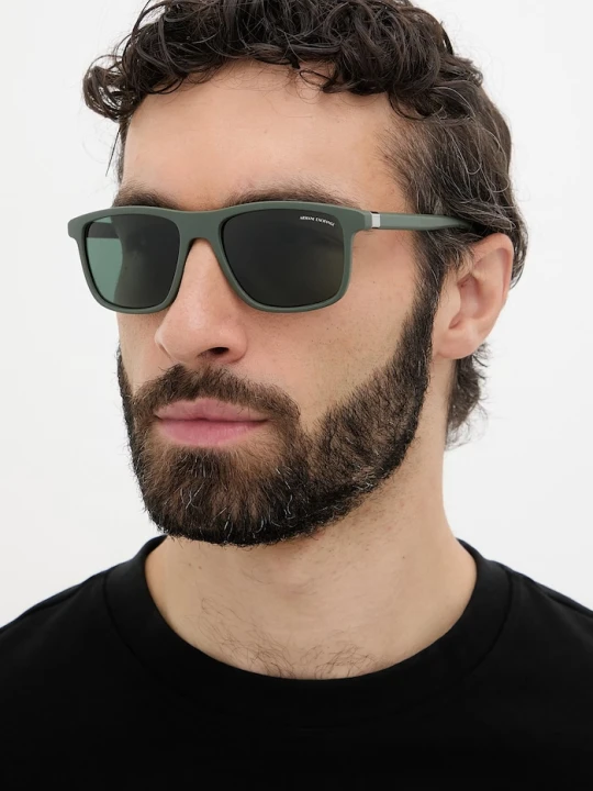 Zdjęcie produktu Armani Exchange okulary przeciwsłoneczne męskie zielony