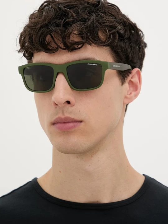 Zdjęcie produktu Armani Exchange okulary przeciwsłoneczne męskie zielony
