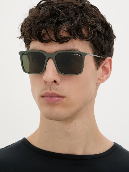 Zdjęcie produktu Armani Exchange okulary przeciwsłoneczne męskie zielony