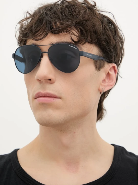 Zdjęcie produktu Armani Exchange okulary przeciwsłoneczne pilotki męskie granatowy