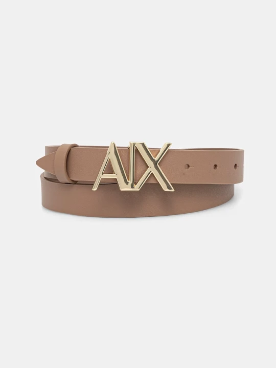 Zdjęcie produktu Armani Exchange pasek damski skórzany brązowy