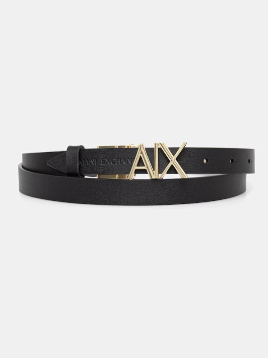 Zdjęcie produktu Armani Exchange pasek damski skórzany beżowy