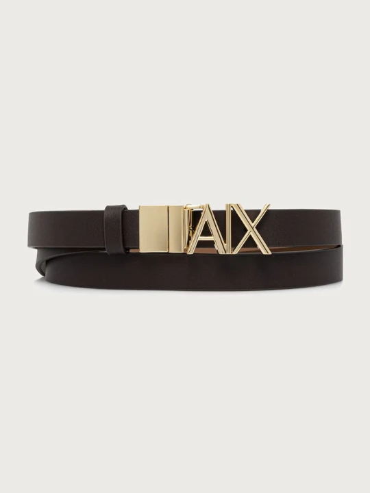 Zdjęcie produktu Armani Exchange pasek damski skórzany brązowy