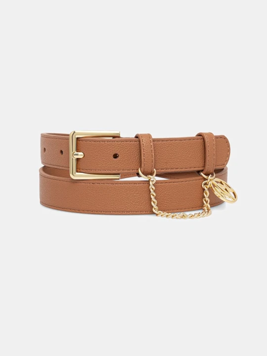 Zdjęcie produktu Armani Exchange pasek damski z imitacji skóry brązowy