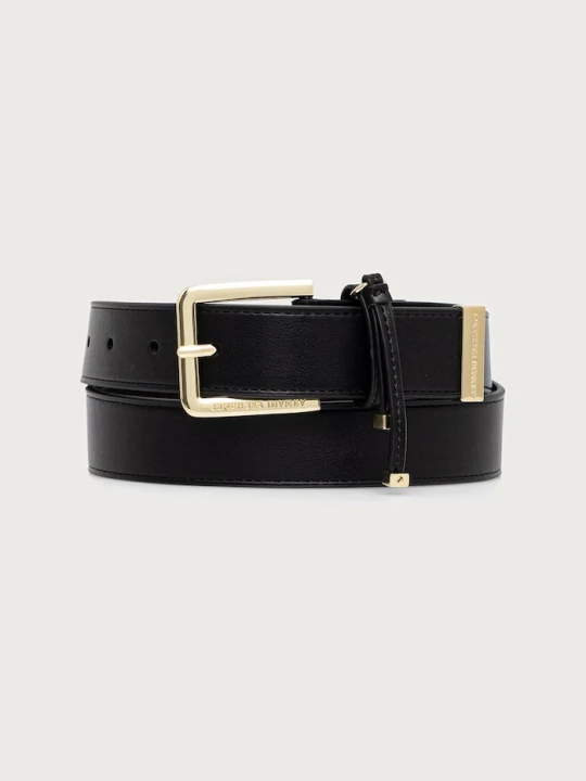 Zdjęcie produktu Armani Exchange pasek damski z imitacji skóry czarny