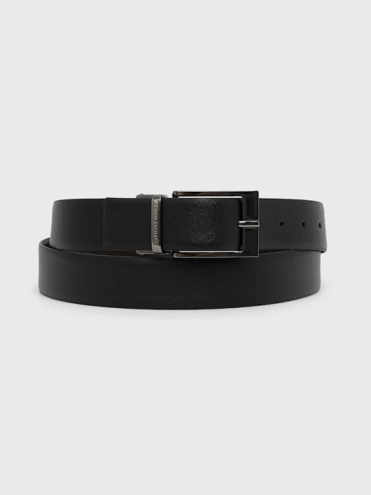 Zdjęcie produktu Armani Exchange pasek dwustronny męski czarny