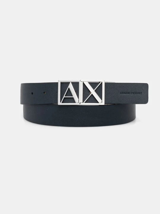 Zdjęcie produktu Armani Exchange pasek dwustronny męski skórzany brązowy