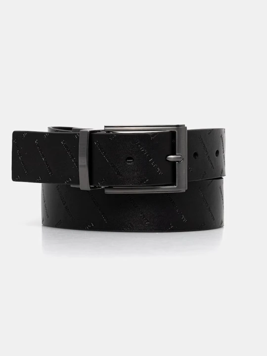 Zdjęcie produktu Armani Exchange pasek dwustronny męski skórzany czarny