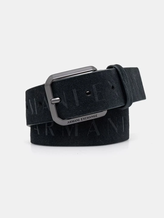 Zdjęcie produktu Armani Exchange pasek męski skórzany czarny