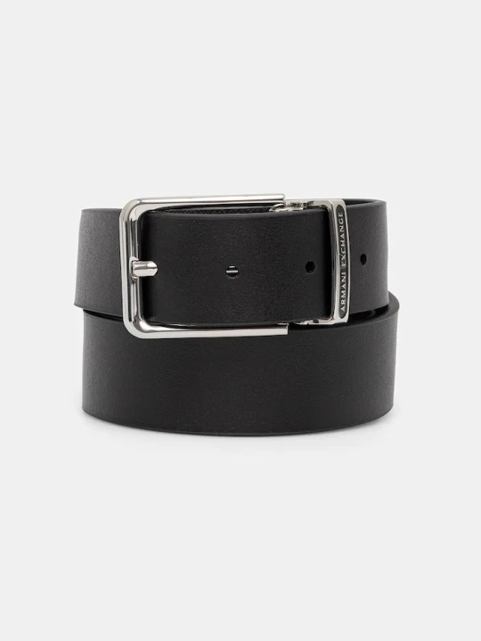 Zdjęcie produktu Armani Exchange pasek męski skórzany czarny