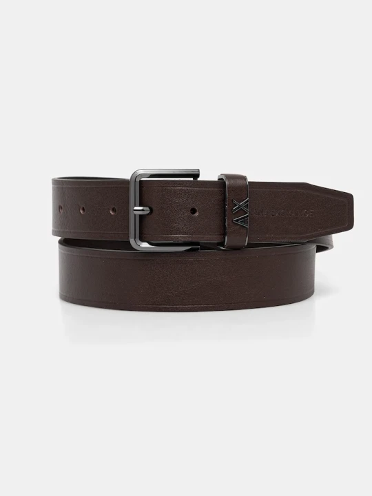 Zdjęcie produktu Armani Exchange pasek męski skórzany brązowy