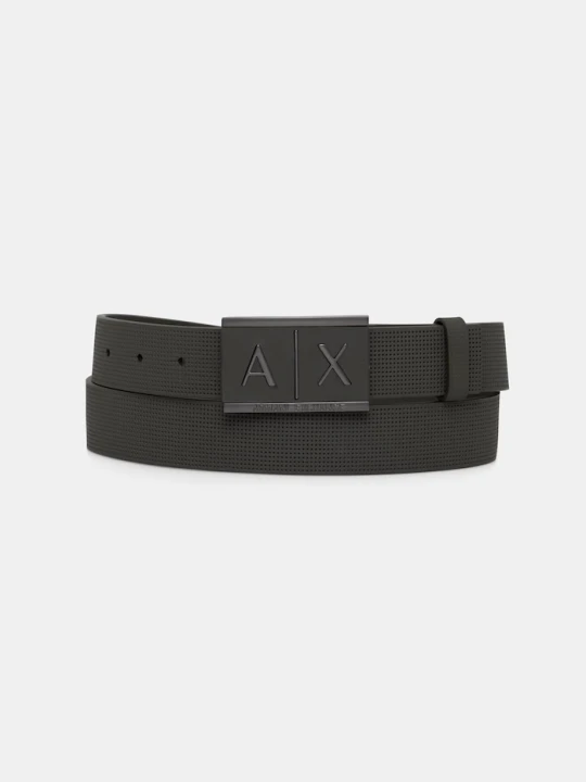 Zdjęcie produktu Armani Exchange pasek męski skórzany zielony