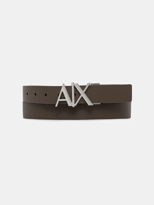 Zdjęcie produktu Armani Exchange pasek dwustronny męski skórzany brązowy