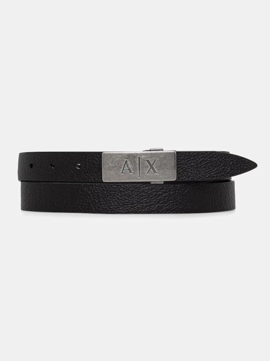 Zdjęcie produktu Armani Exchange pasek męski skórzany czarny