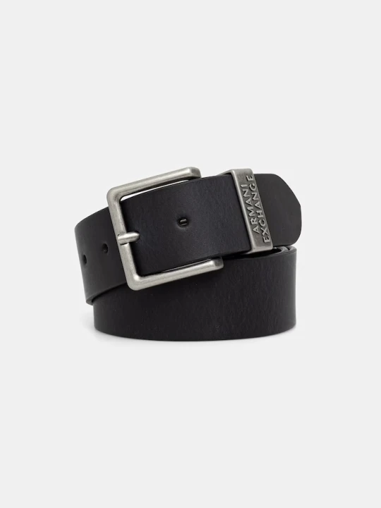 Zdjęcie produktu Armani Exchange pasek męski skórzany czarny