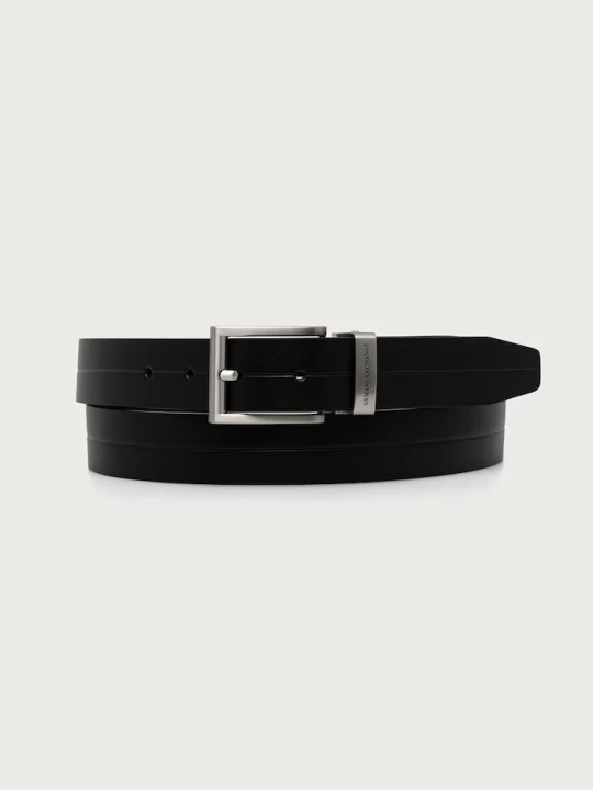 Zdjęcie produktu Armani Exchange pasek męski skórzany czarny