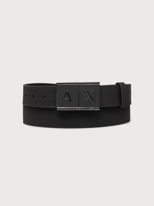 Zdjęcie produktu Armani Exchange pasek męski skórzany szary