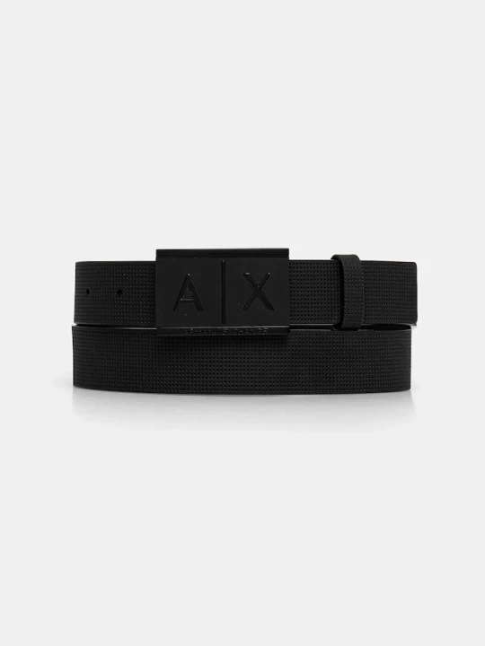 Zdjęcie produktu Armani Exchange - Pasek skórzany czarny