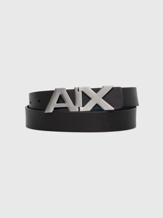 Zdjęcie produktu Armani Exchange pasek skórzany czarny