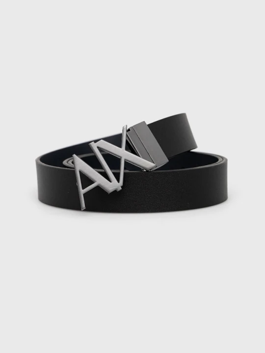 Zdjęcie produktu Armani Exchange pasek skórzany dwustronny czarny